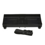 Black plastic tray with strap attachment.