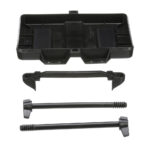 Black battery tray kit with components
