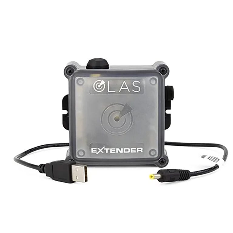 OLAS Extender device with USB cable.