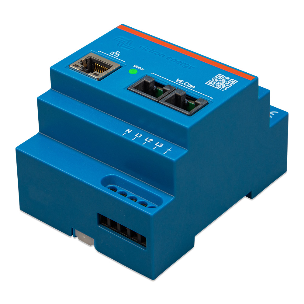 Blue Victron Energy electronic device with ports