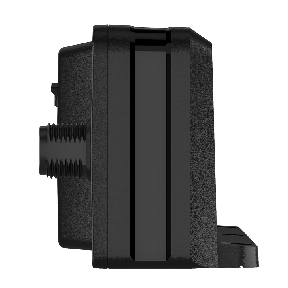 Side view of black electronic device