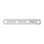 Metal bracket with four holes and marking LBJ4