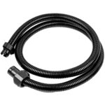 Black corrugated plastic hose for vacuum cleaners