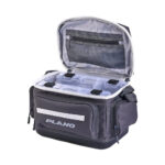 Plano tackle bag with compartments open.