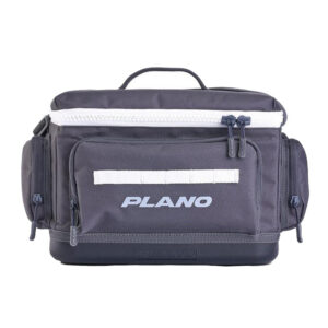 Plano gray fishing tackle bag with zippers