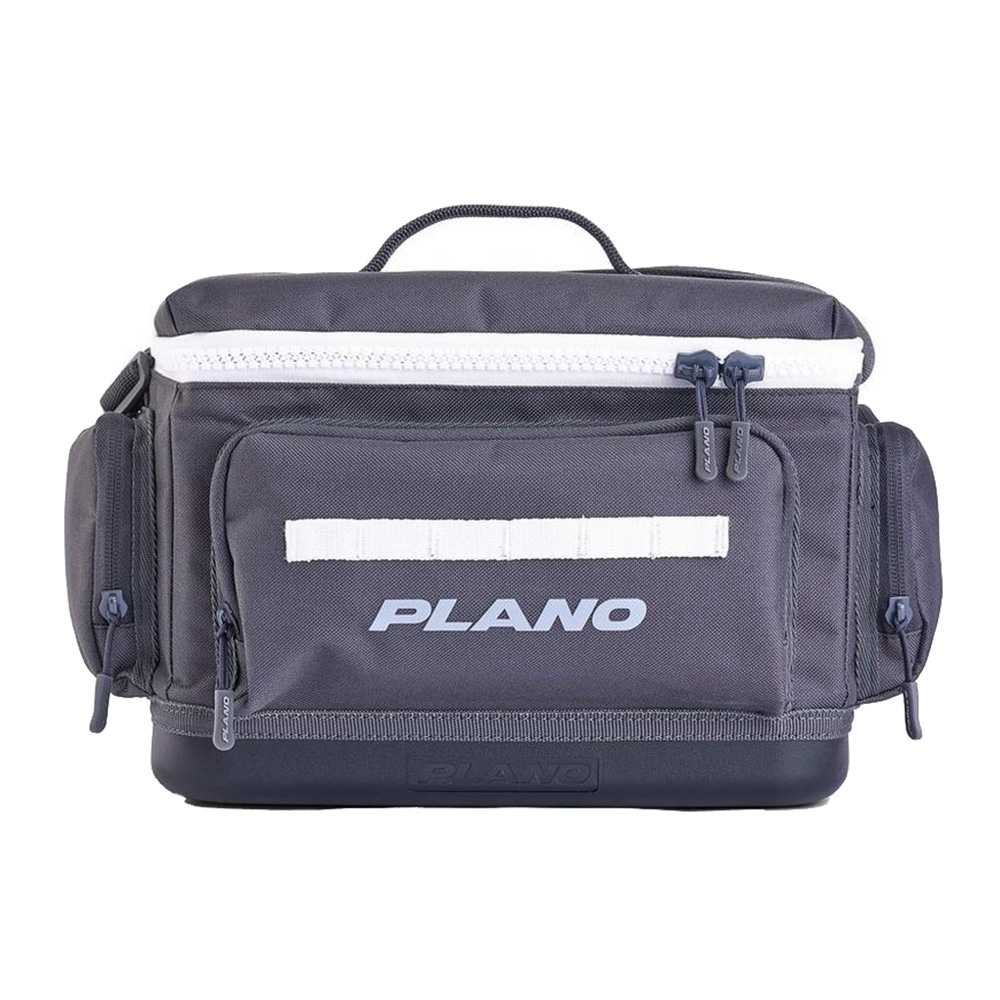 Plano gray fishing tackle bag with zippers