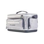 Gray Plano tackle bag with multiple compartments.