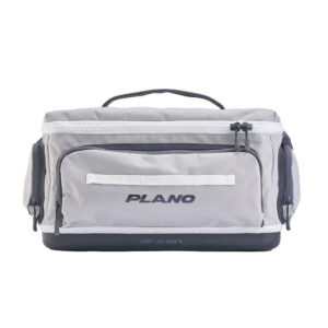 Gray Plano gear bag with zippers.