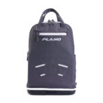 Gray Plano backpack with front zipper pocket