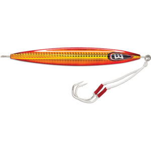 Colorful fishing lure with double treble hook