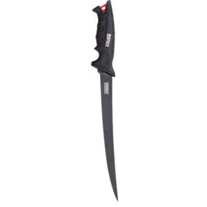 Black fillet knife with ergonomic handle