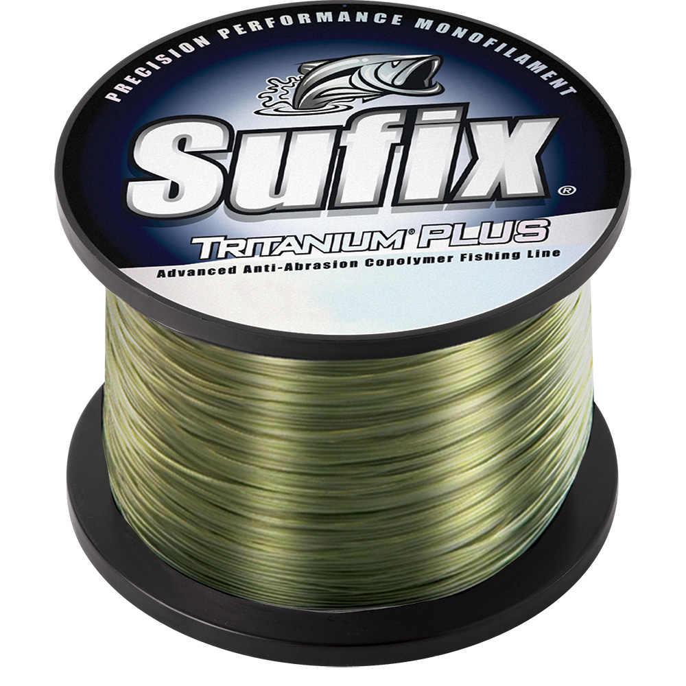 Sufix fishing line spool, monofilament, anti-abrasion copolymer.