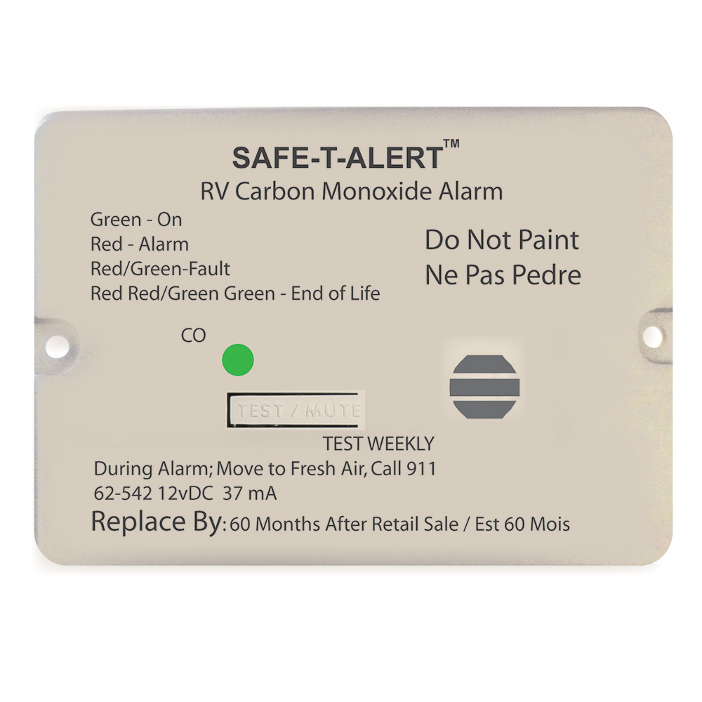 SAFE-T-ALERT RV Carbon Monoxide Alarm instructions
