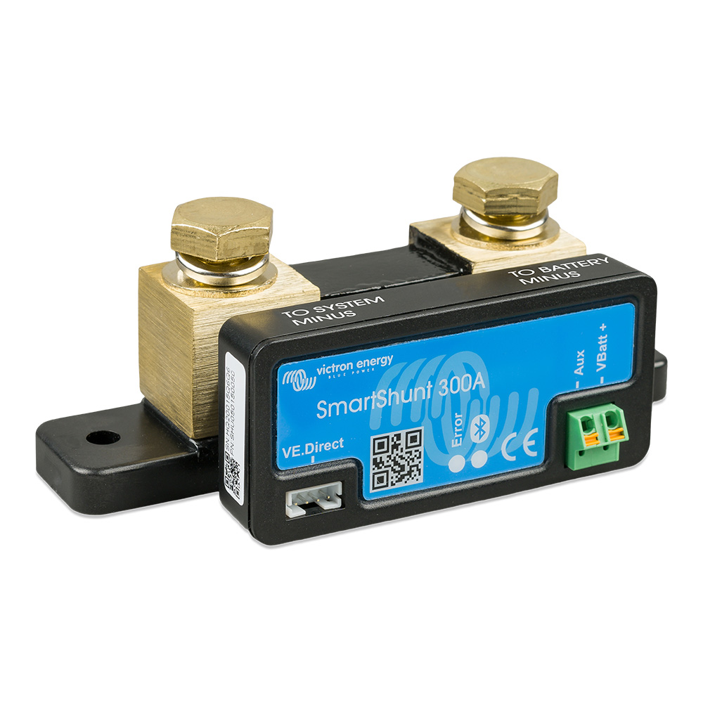 SmartShunt 300A battery monitor for energy systems.