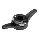 Black star-shaped hand tool with handle