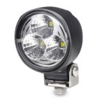 Round LED motorcycle headlight with three bulbs