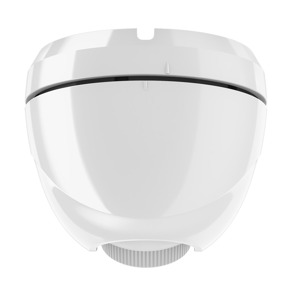 White plastic security camera, dome style