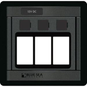 12V DC switch panel with three slots