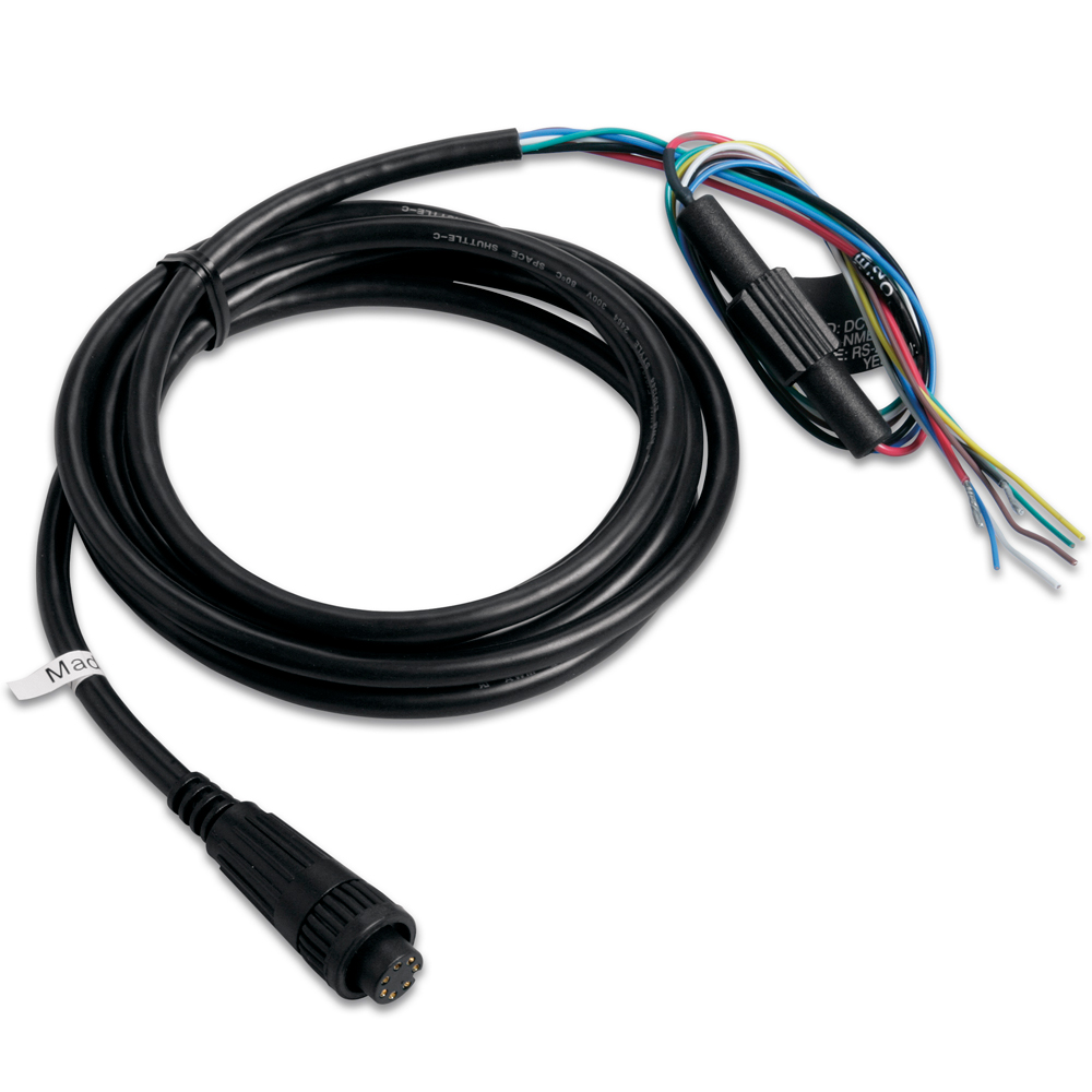 Black coaxial cable with multicolored wires