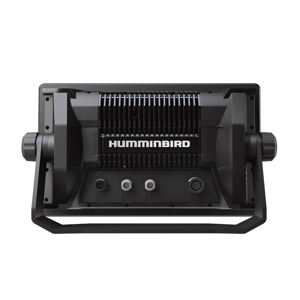 Humminbird fishfinder back view with connectors
