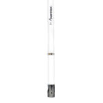White Shakespeare marine antenna with mount.
