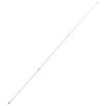 Long white fiberglass antenna for marine use