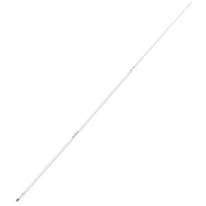 Long white fiberglass antenna for marine use