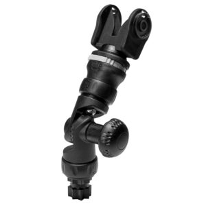 Black adjustable camera mount bracket