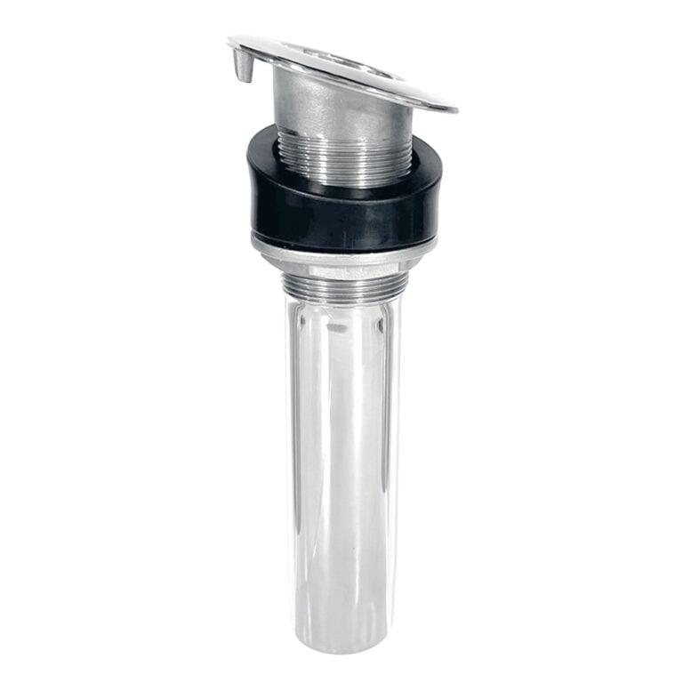 Chrome pop-up drain for sinks