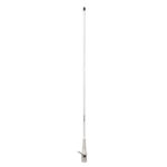 White marine VHF antenna with mount