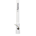 White VHF marine antenna with cable