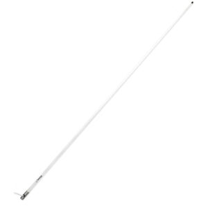 White fiberglass marine VHF antenna