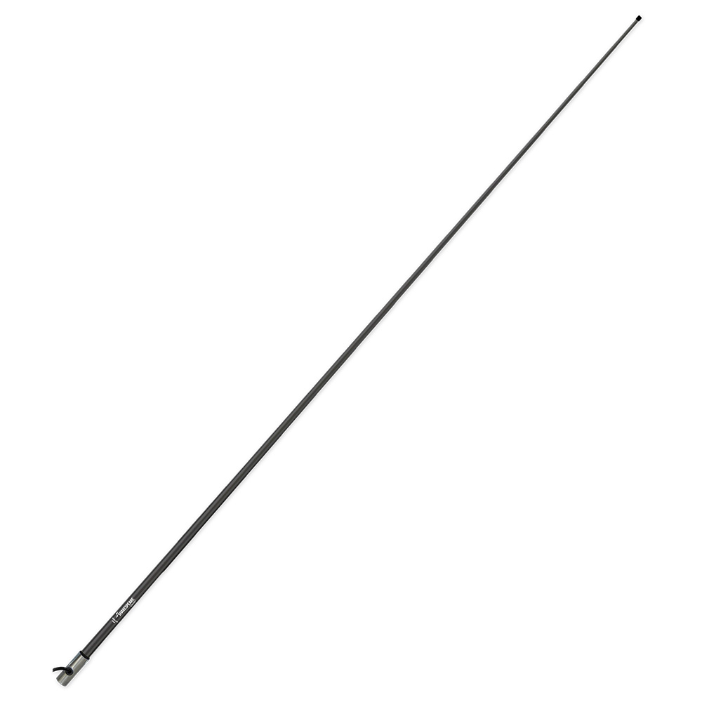 Black whip antenna for vehicle communication