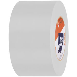 Gray duct tape roll, Shurtape brand.