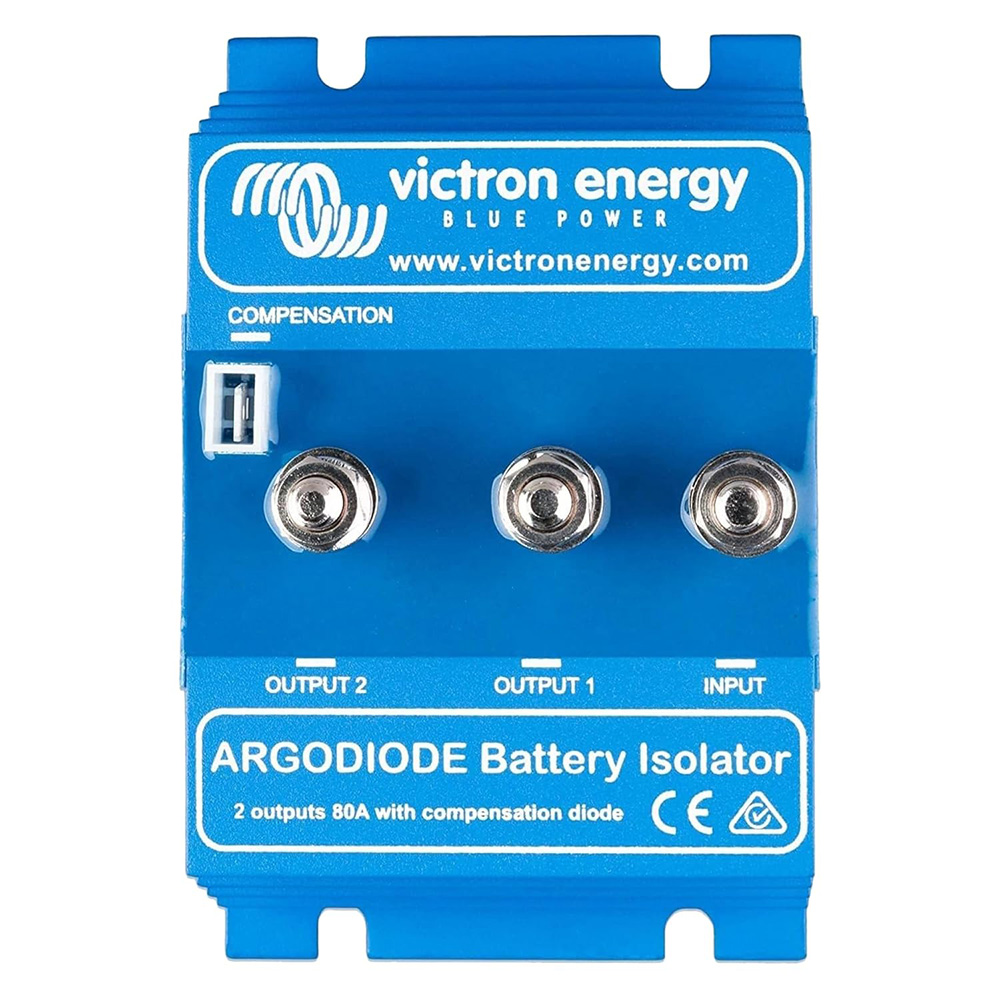 Victron Energy Argodiode battery isolator, blue device.