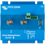 Victron Energy Smart BatteryProtect device, blue and green components.