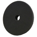 Black foam polishing pad with center hole