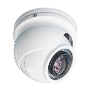 White security camera dome design