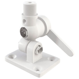 White adjustable antenna mount bracket