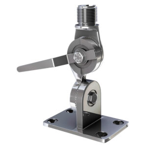 Adjustable stainless steel boat antenna mount