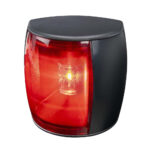 Black and red transparent visual alarm light device