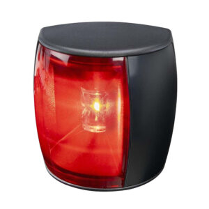 Black and red transparent visual alarm light device