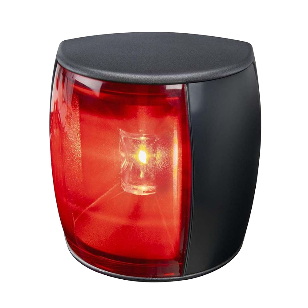 Black and red transparent visual alarm light device