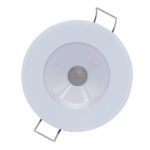 Round white recessed ceiling light fixture