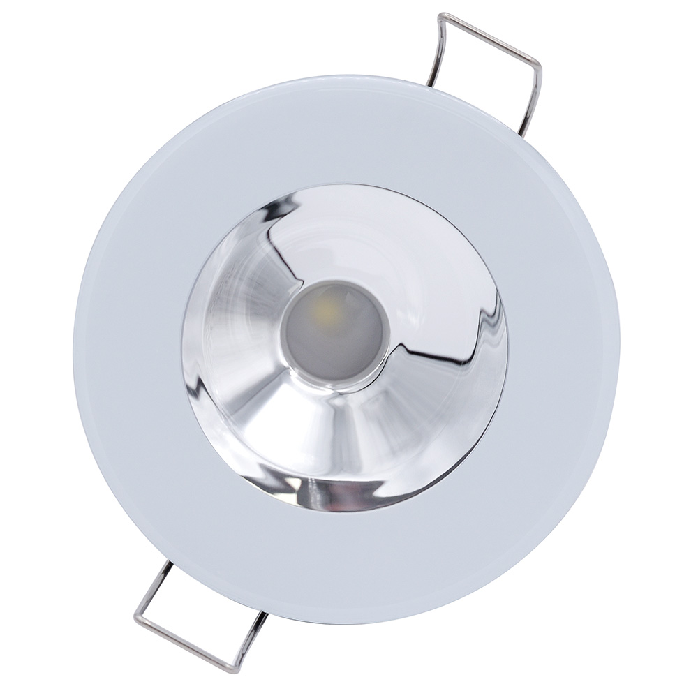 Round LED recessed ceiling light top view
