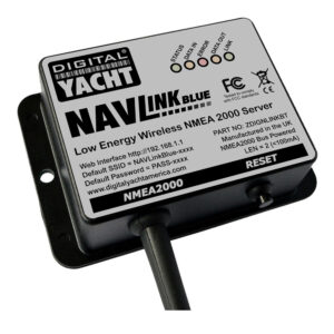 NAVLink Blue NMEA 2000 server device front view.