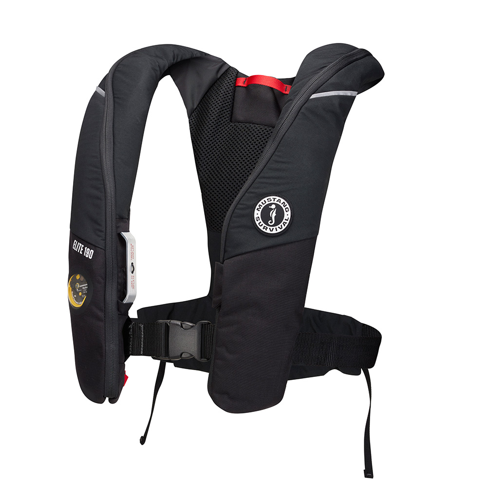 Black Mustang Survival inflatable life jacket