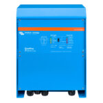 Victron Quattro power inverter and charger, front view.