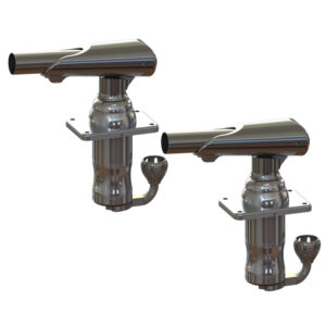 Stainless steel fishing rod holders for boats