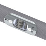 Stainless steel marine shock cord end fitting.